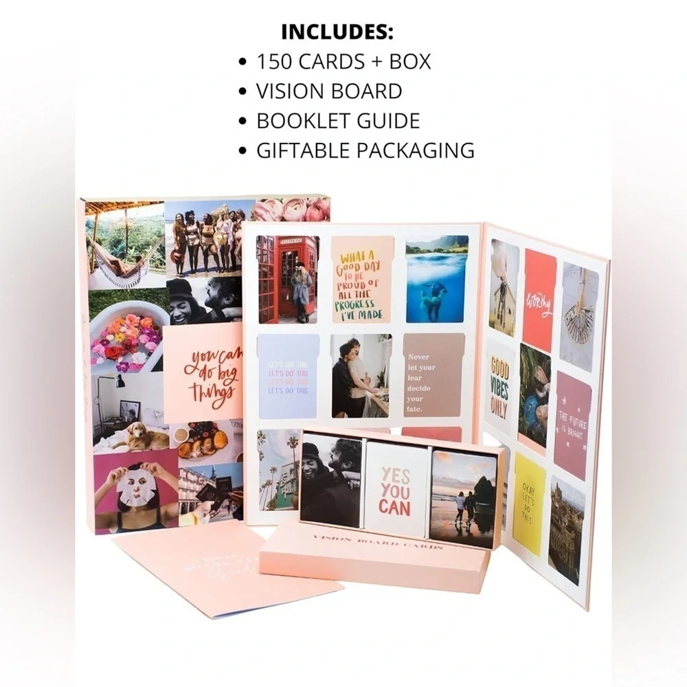 ✨✨Vision Board Inspiration Kit with Guidebook and Cards ✨Let your dreams blossom